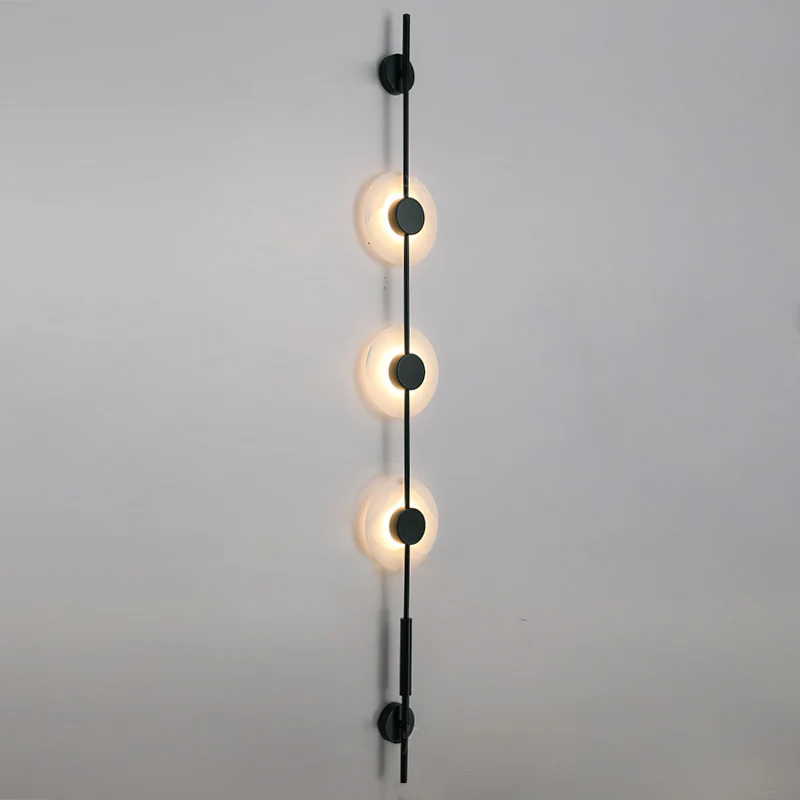 Alabaster Vertical Wall Sconce - Soft Glow, Easy Installation