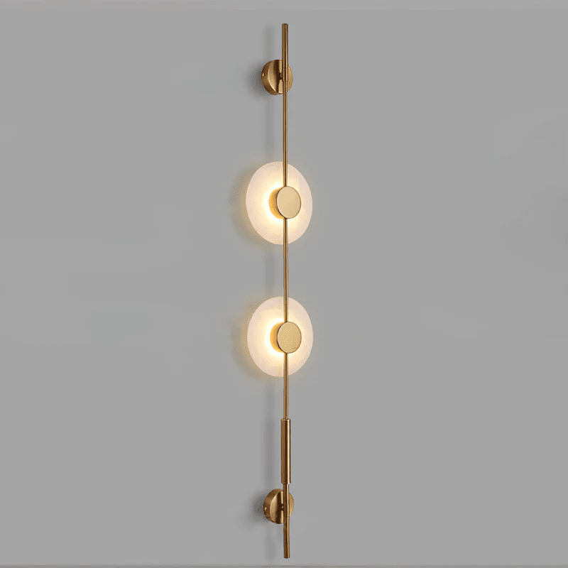 Alabaster Vertical Wall Sconce - Soft Glow, Easy Installation