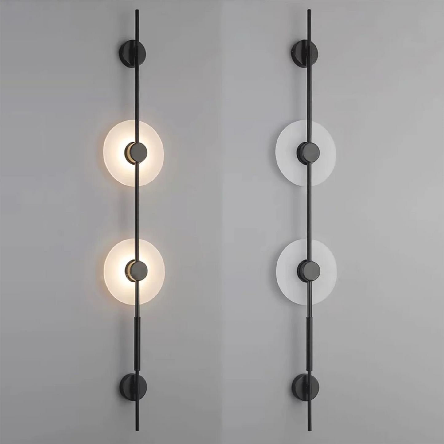 Alabaster Vertical Wall Sconce - Soft Glow, Easy Installation