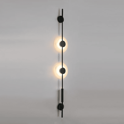 Alabaster Vertical Wall Sconce - Soft Glow, Easy Installation