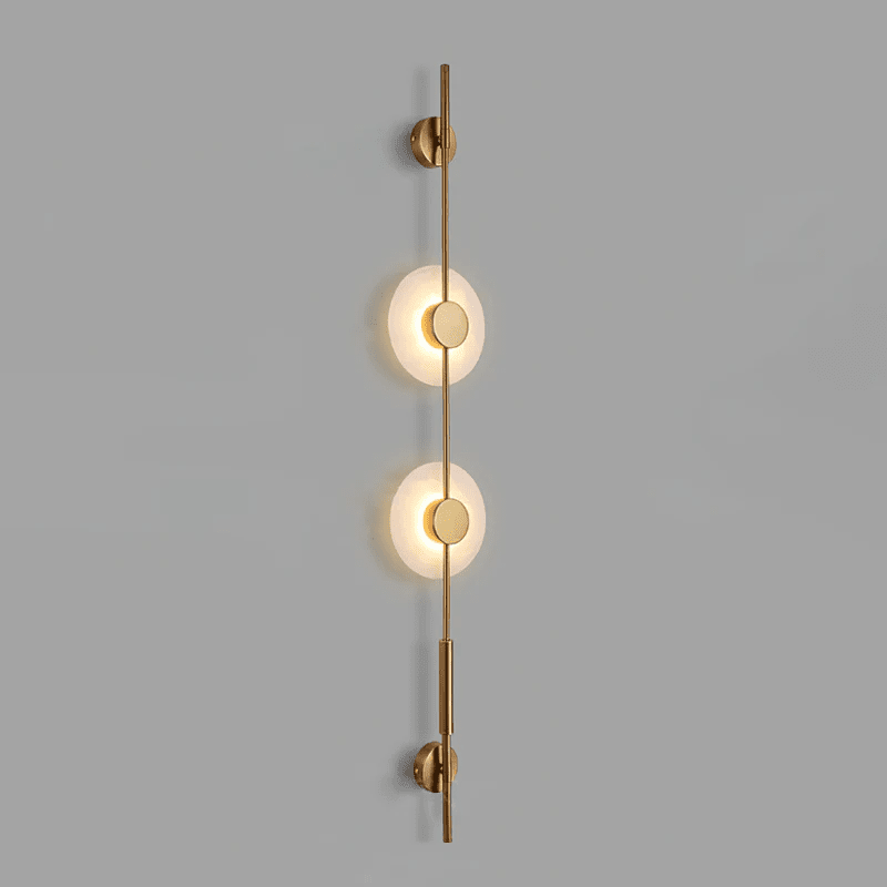 Alabaster Vertical Wall Sconce - Soft Glow, Easy Installation
