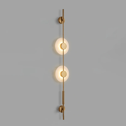 Alabaster Vertical Wall Sconce - Soft Glow, Easy Installation