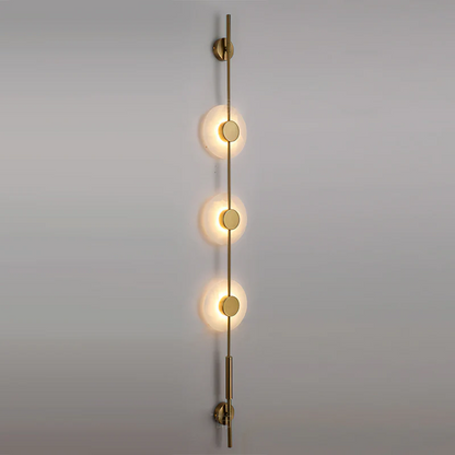 Alabaster Vertical Wall Sconce - Soft Glow, Easy Installation