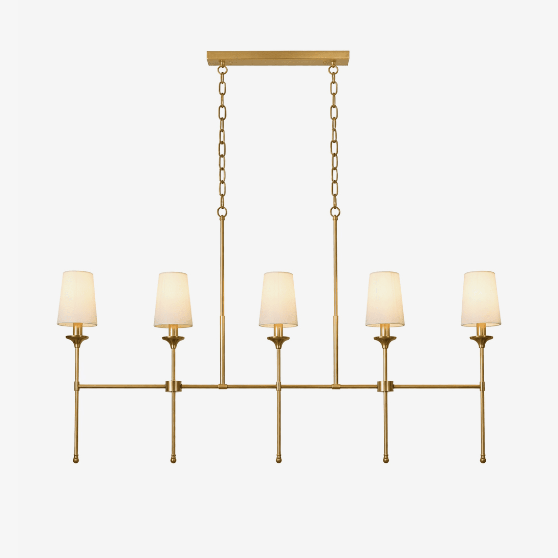 Arden Row Chandelier - Elegant Design, Adjustable Height, LED Compatib