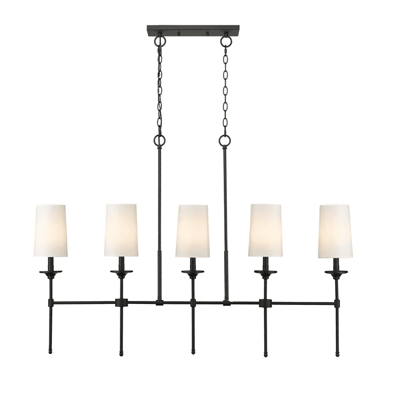 Arden Row Chandelier - Elegant Design, Adjustable Height, LED Compatib