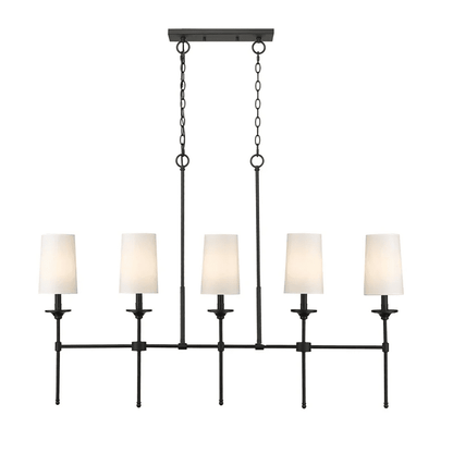 Arden Row Chandelier - Elegant Design, Adjustable Height, LED Compatib