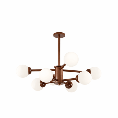 Kozan Wooden Chandelier - Elegant Design with Adjustable Height & LED