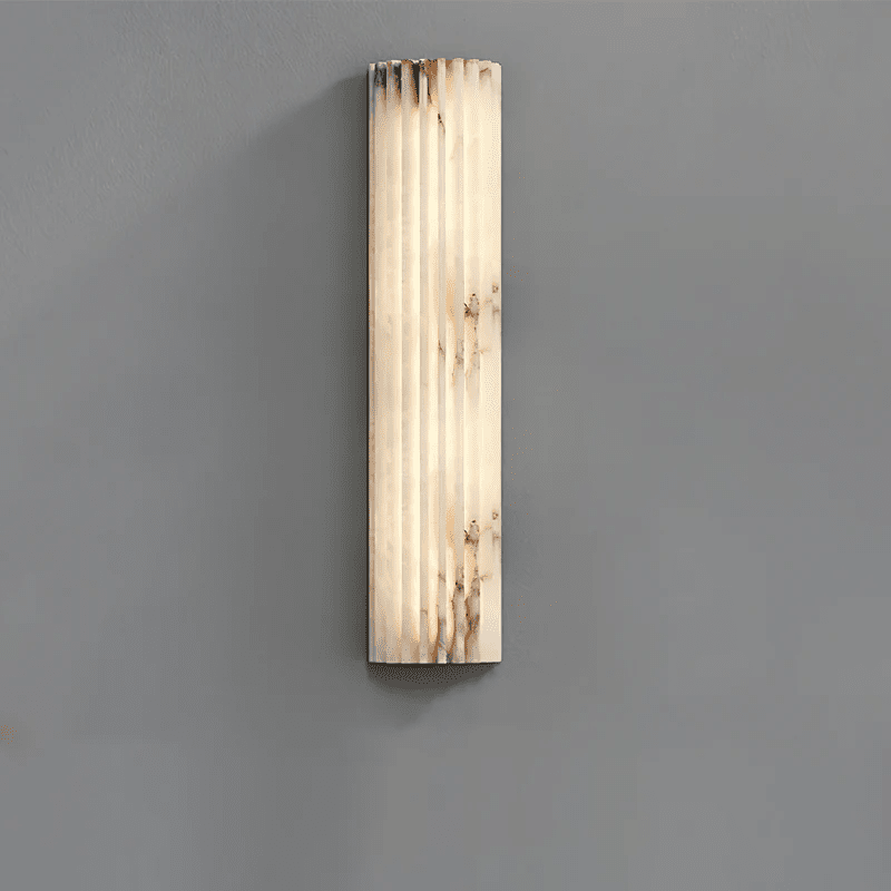 Alabaster Wall Light - Elegant Design, Adjustable Brightness