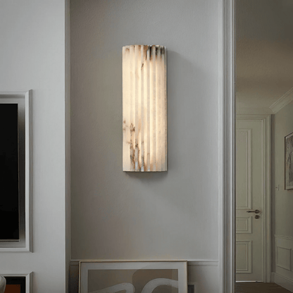 Alabaster Wall Light - Elegant Design, Adjustable Brightness