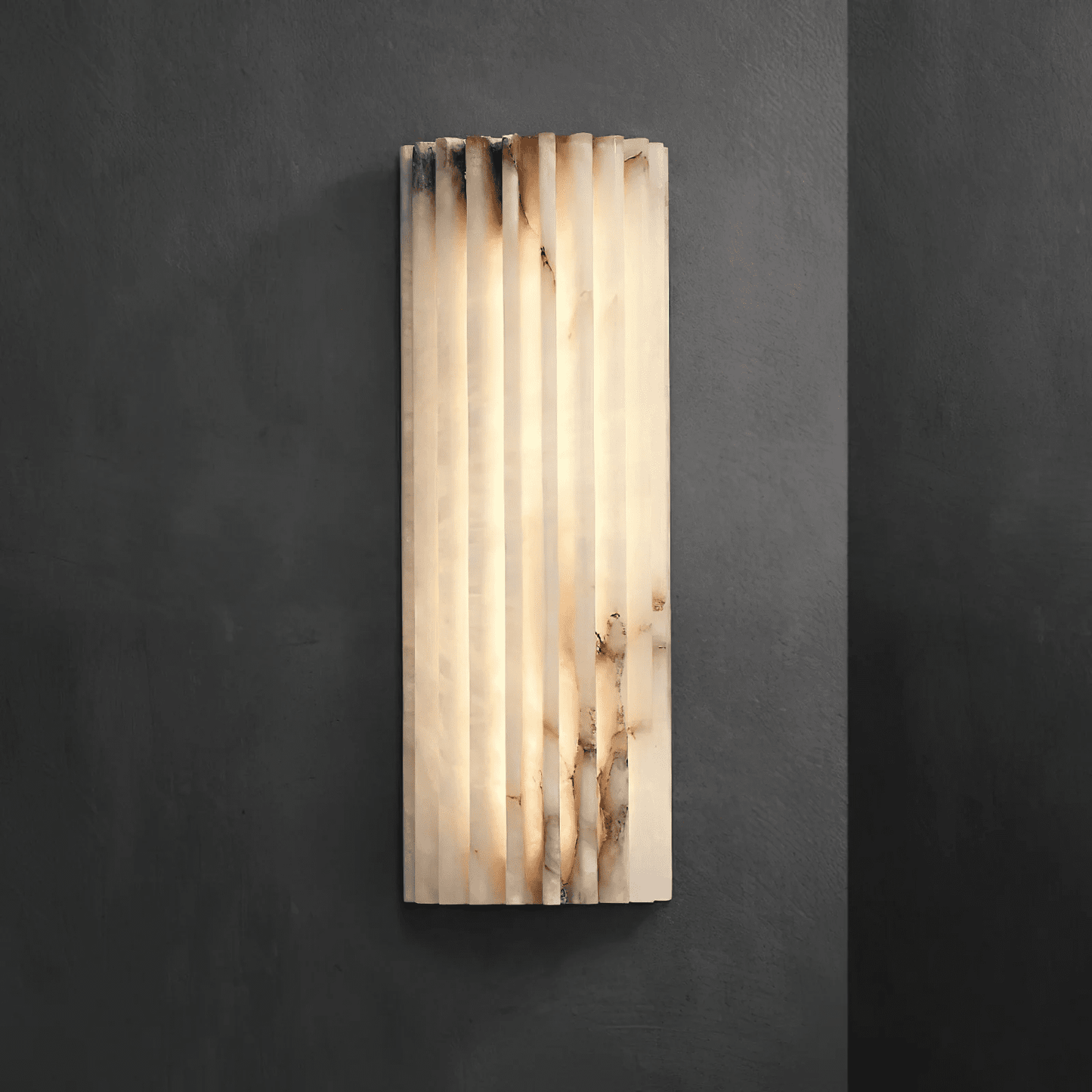 Alabaster Wall Light - Elegant Design, Adjustable Brightness