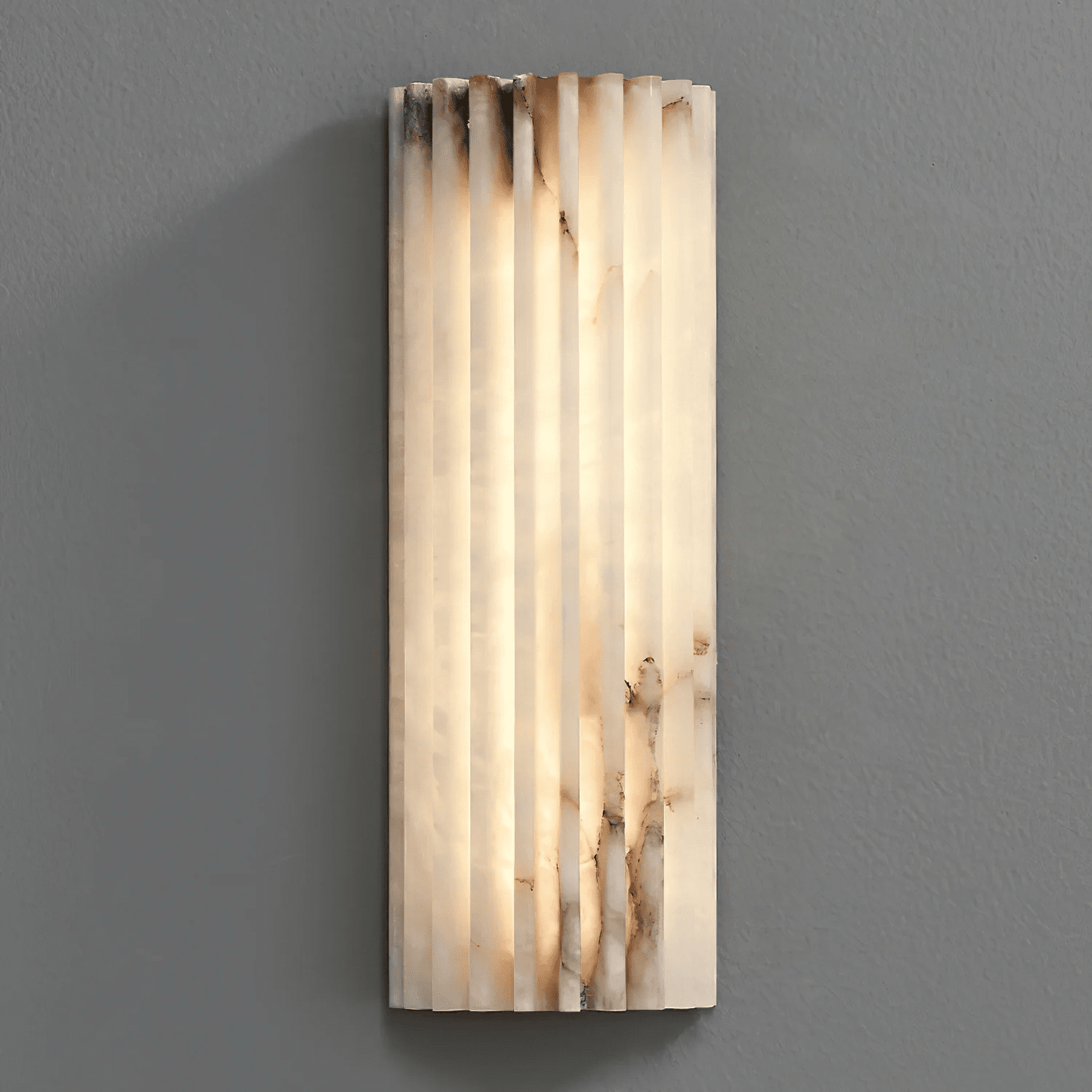 Alabaster Wall Light - Elegant Design, Adjustable Brightness