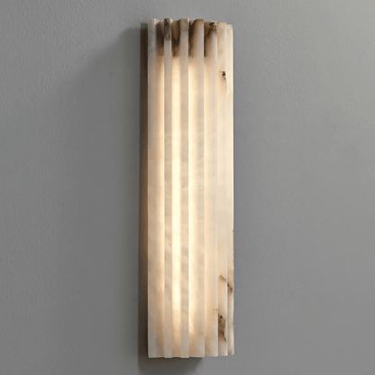 Alabaster Wall Light - Elegant Design, Adjustable Brightness