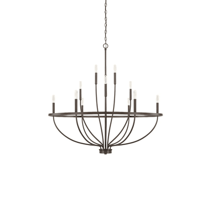 Maxwell Crystal Chandelier - Elegant Design with Adjustable Height