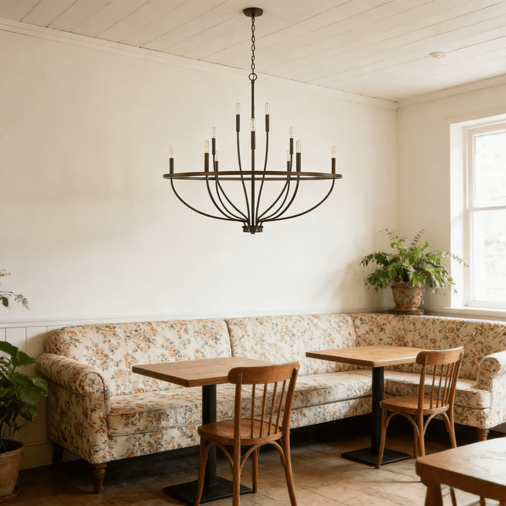 Maxwell Crystal Chandelier - Elegant Design with Adjustable Height