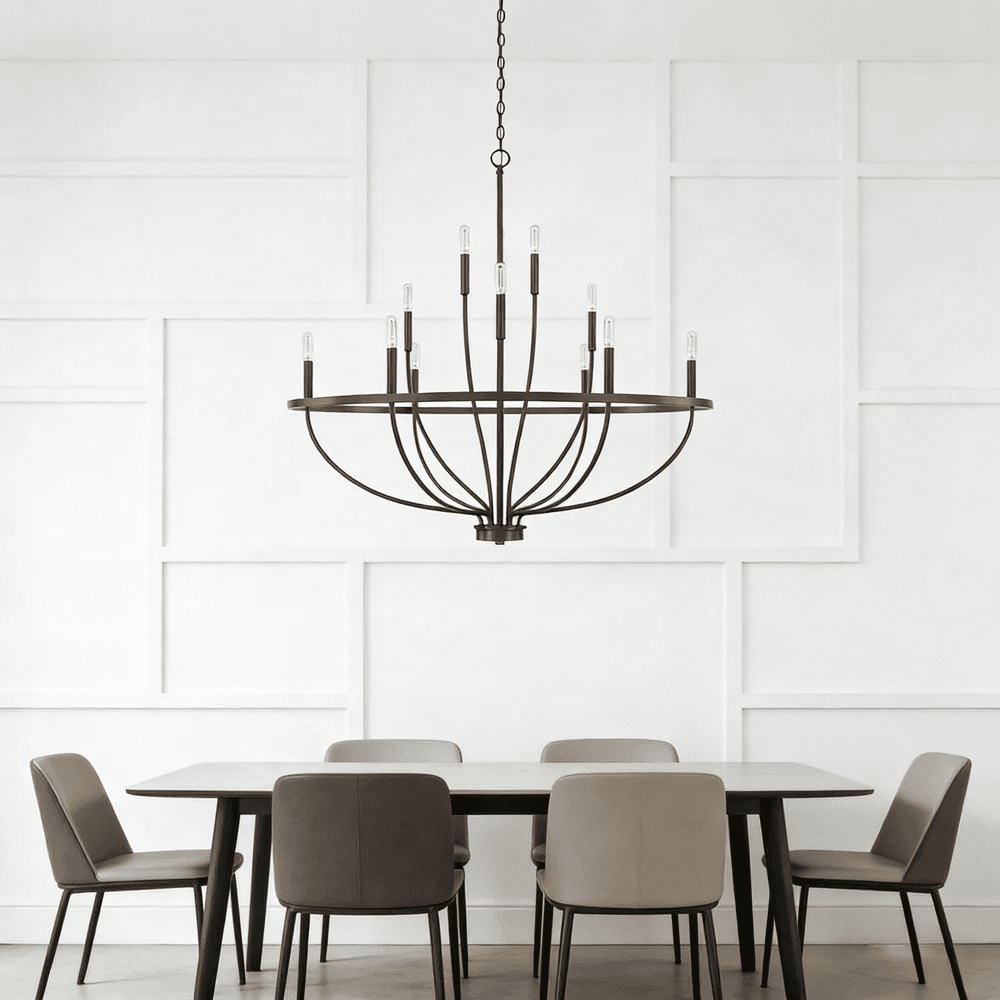 Maxwell Crystal Chandelier - Elegant Design with Adjustable Height