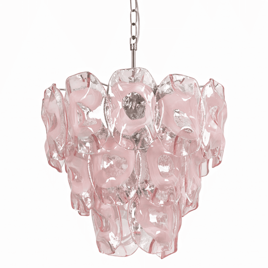 Frostelle Modern Glass Chandelier - Elegant Design, Adjustable Height