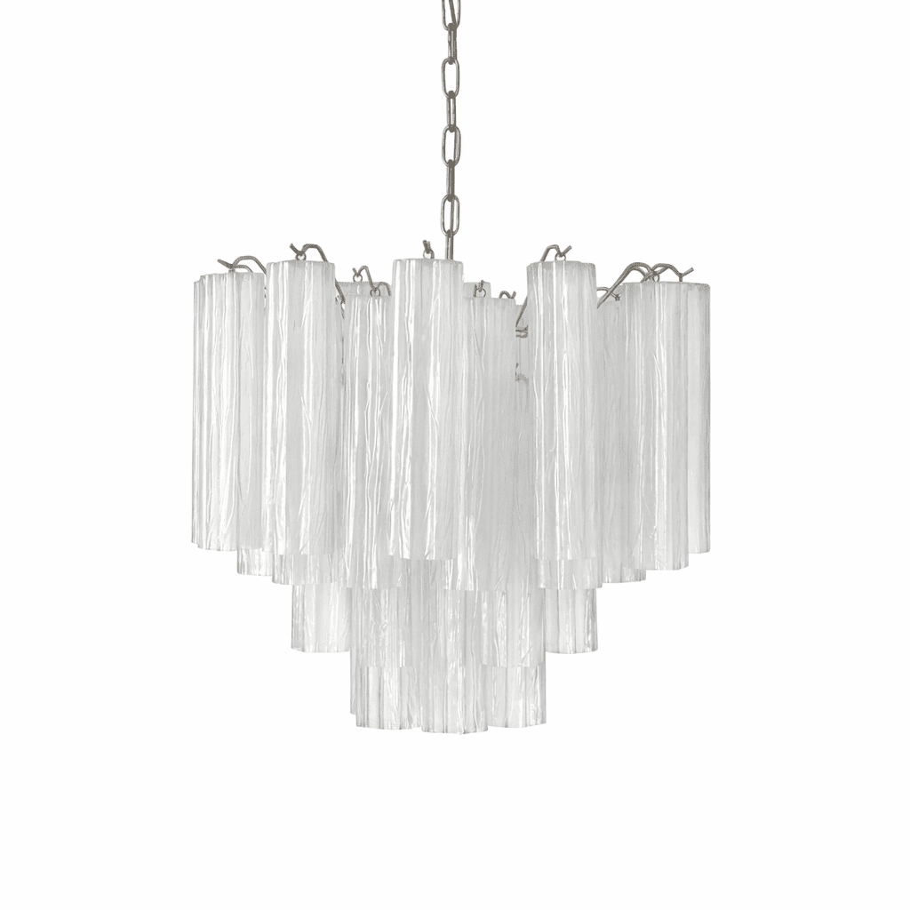 Elegant Glass Tubes Chandelier with Adjustable Height and Energy-Effic