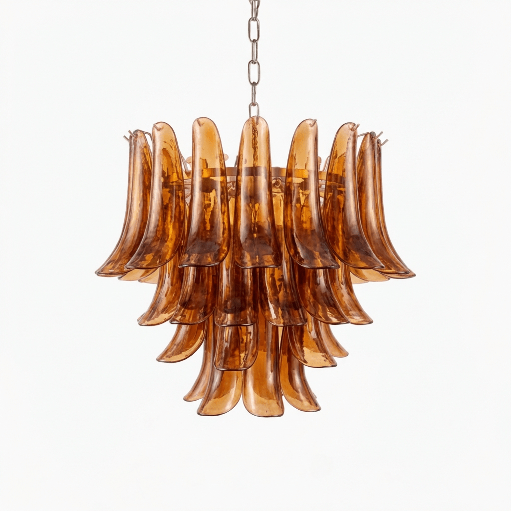 Emberwave Glass Chandelier - Modern Design with Adjustable Brightness