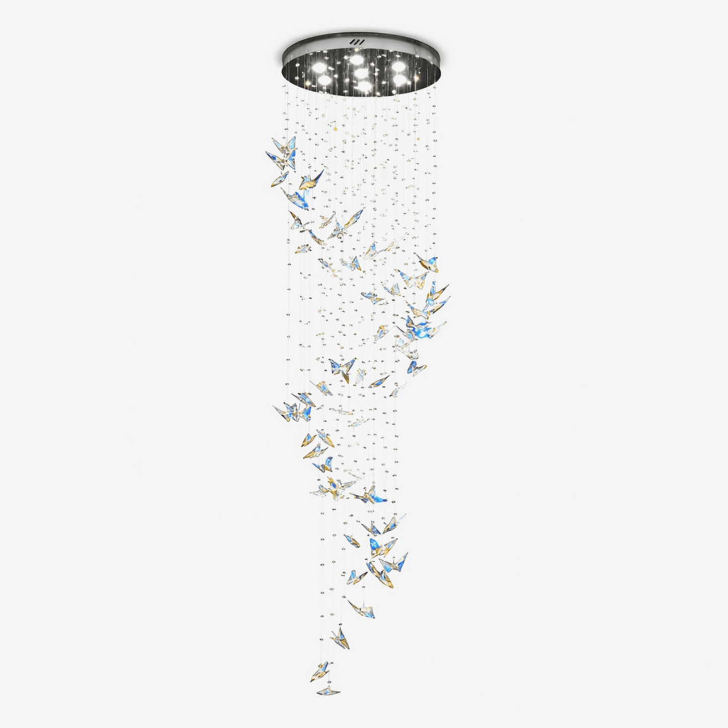 Crystalwing Butterfly Chandelier - Elegant Design with LED Lighting