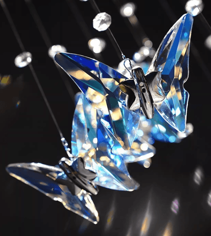 Crystalwing Butterfly Chandelier - Elegant Design with LED Lighting