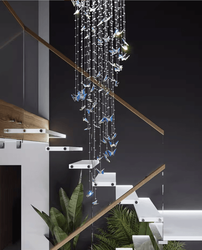 Crystalwing Butterfly Chandelier - Elegant Design with LED Lighting