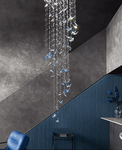 Crystalwing Butterfly Chandelier - Elegant Design with LED Lighting