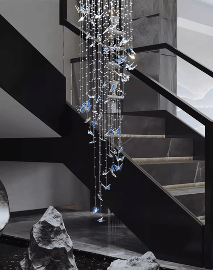 Crystalwing Butterfly Chandelier - Elegant Design with LED Lighting