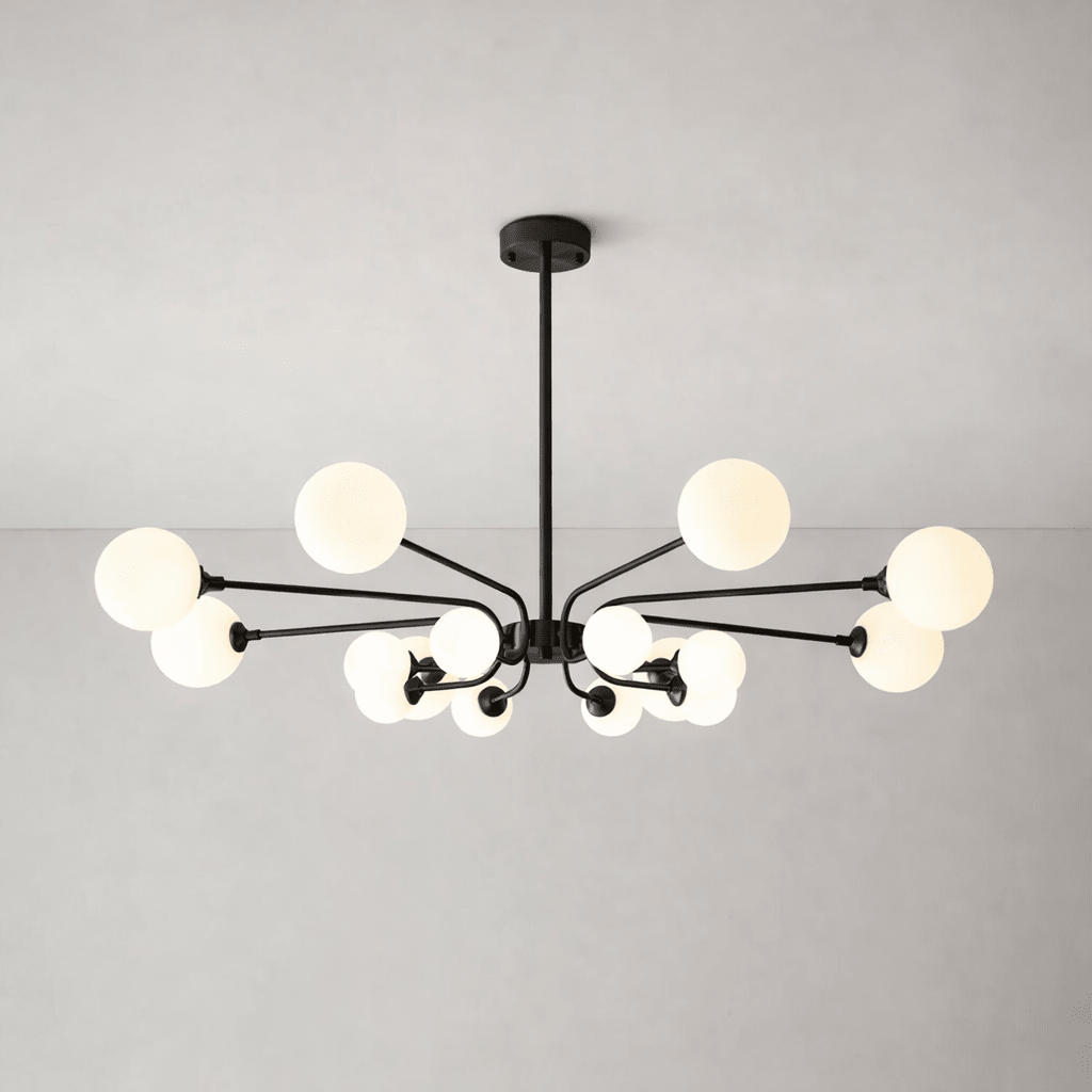 Elegant Balloon Ball Chandelier - Adjustable Height, Energy Efficient