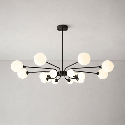 Elegant Balloon Ball Chandelier - Adjustable Height, Energy Efficient