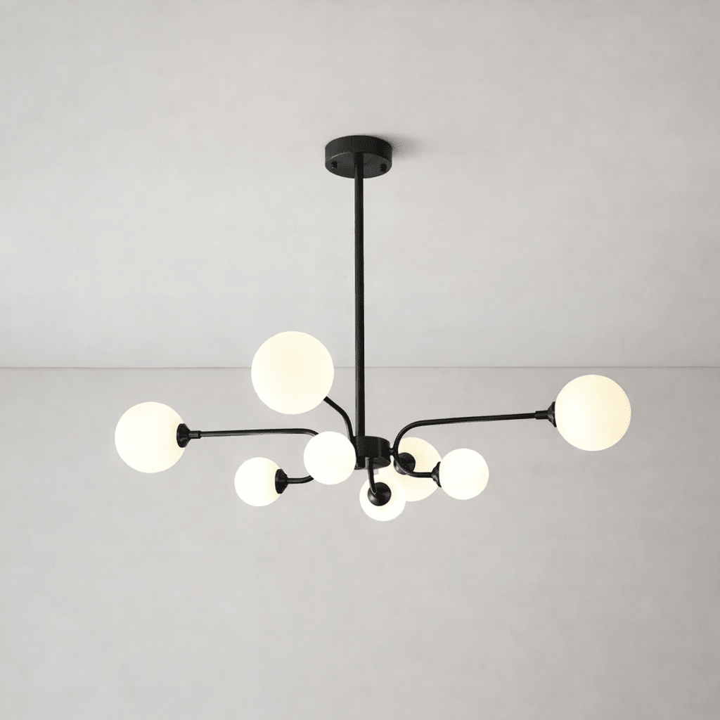Elegant Balloon Ball Chandelier - Adjustable Height, Energy Efficient