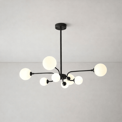 Elegant Balloon Ball Chandelier - Adjustable Height, Energy Efficient
