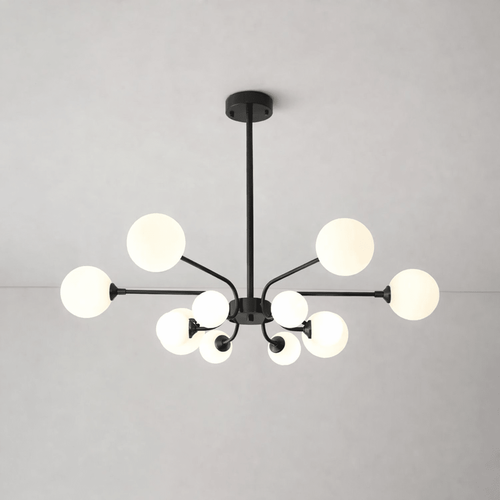 Elegant Balloon Ball Chandelier - Adjustable Height, Energy Efficient