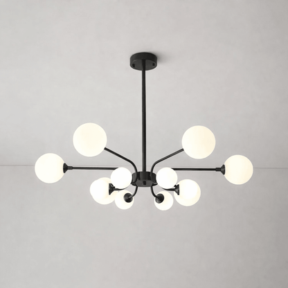 Elegant Balloon Ball Chandelier - Adjustable Height, Energy Efficient