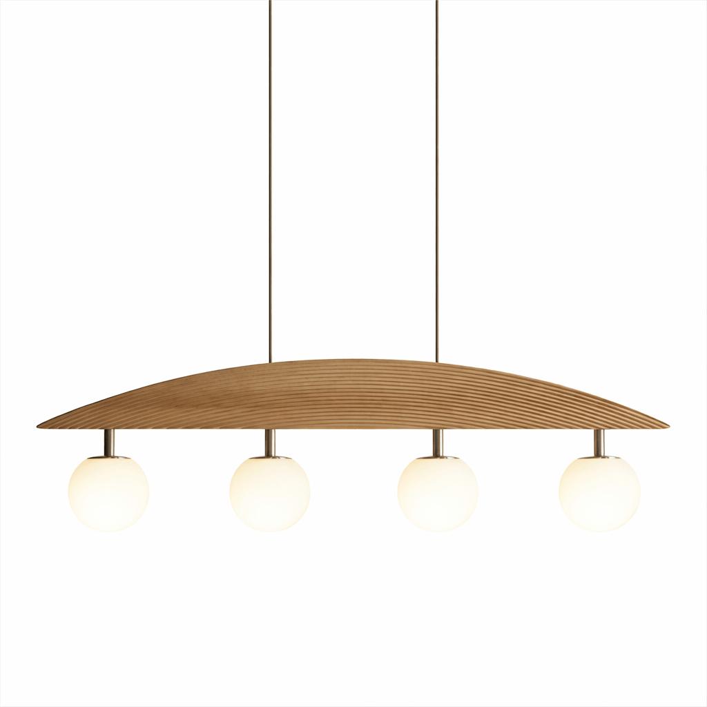 Arvella Arc Chandelier - Modern Design with Adjustable Height & LED Li