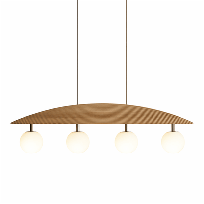 Arvella Arc Chandelier - Modern Design with Adjustable Height & LED Li