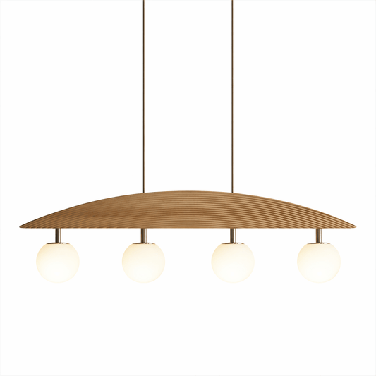 Arvella Arc Chandelier - Modern Design with Adjustable Height & LED Li