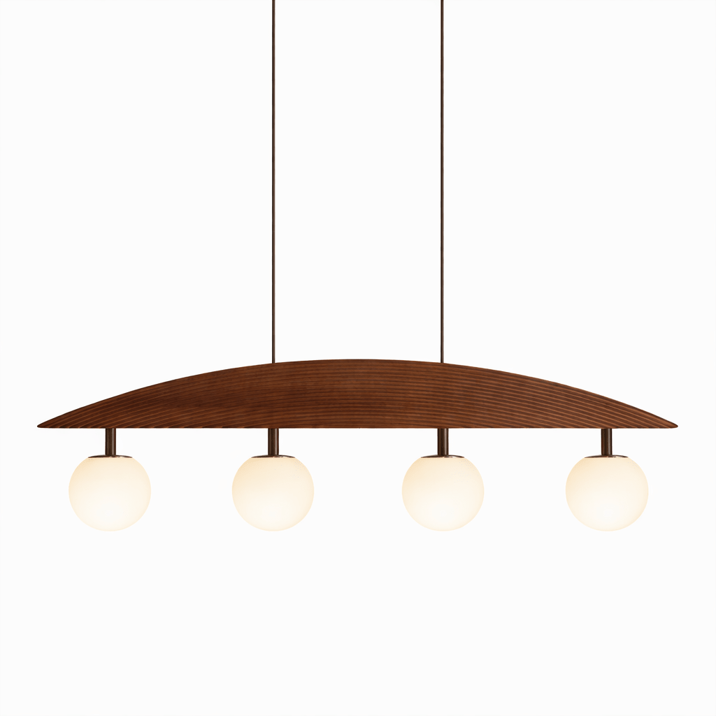 Arvella Arc Chandelier - Modern Design with Adjustable Height & LED Li