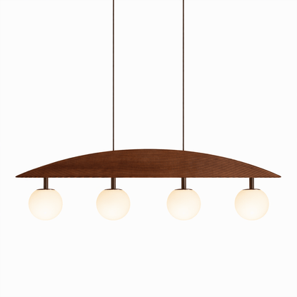 Arvella Arc Chandelier - Modern Design with Adjustable Height & LED Li