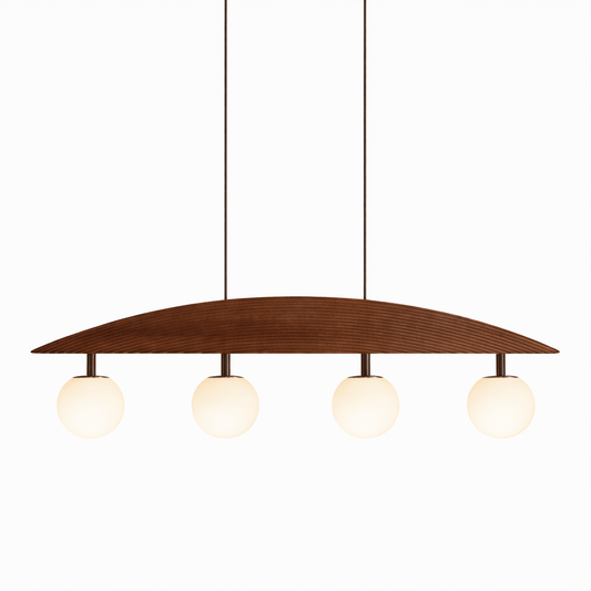 Arvella Arc Chandelier - Modern Design with Adjustable Height & LED Li