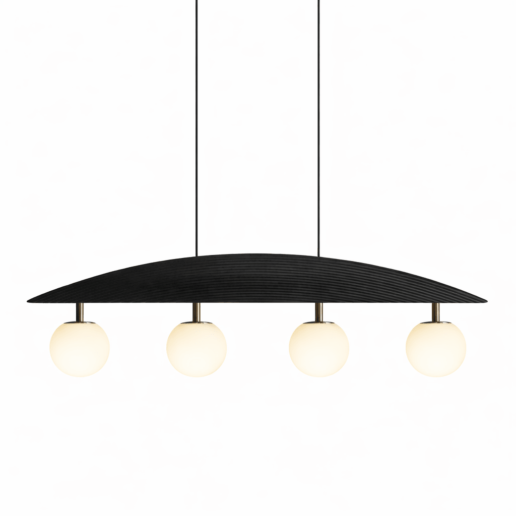 Arvella Arc Chandelier - Modern Design with Adjustable Height & LED Li