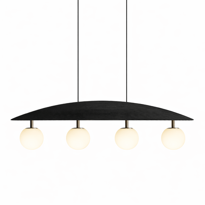 Arvella Arc Chandelier - Modern Design with Adjustable Height & LED Li
