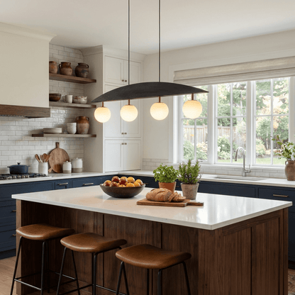 Arvella Arc Chandelier - Modern Design with Adjustable Height & LED Li