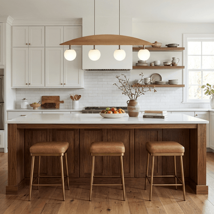 Arvella Arc Chandelier - Modern Design with Adjustable Height & LED Li