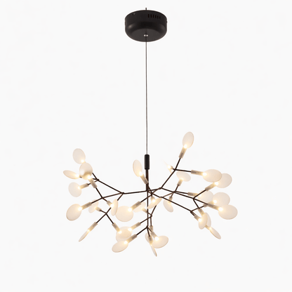 Black Firefly LED Chandelier - Modern Design, Adjustable Brightness