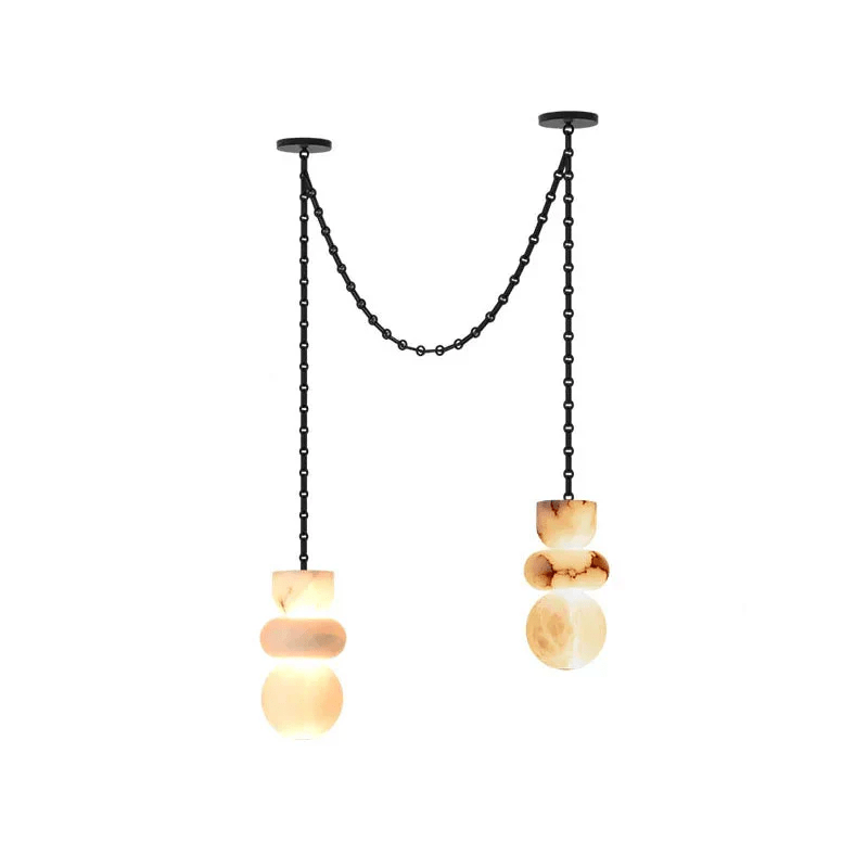 Orba Chain Chandelier - Elegant Design with Adjustable Height & Dimmab