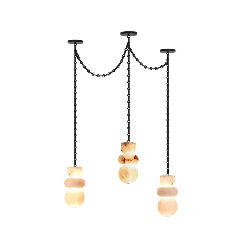 Orba Chain Chandelier - Elegant Design with Adjustable Height & Dimmab