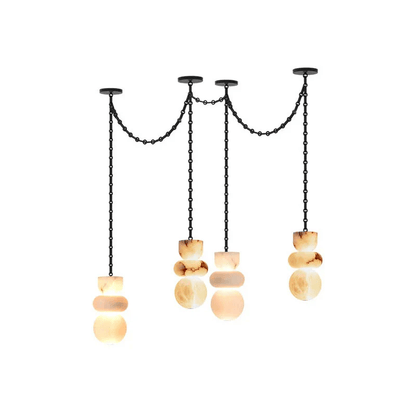 Orba Chain Chandelier - Elegant Design with Adjustable Height & Dimmab