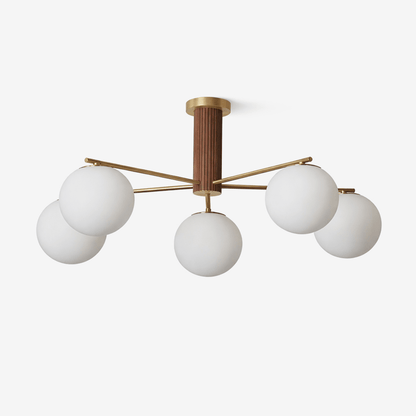 Solvyn Globe Chandelier - Modern Design with Adjustable Height & LED C