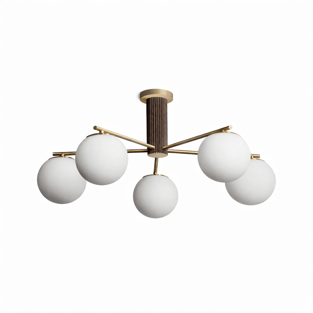 Solvyn Globe Chandelier - Modern Design with Adjustable Height & LED C