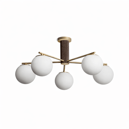 Solvyn Globe Chandelier - Modern Design with Adjustable Height & LED C